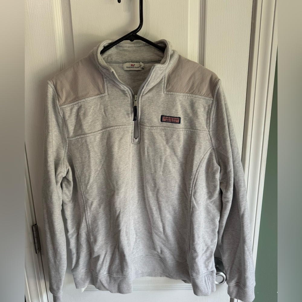 Vineyard vines beige zipper pullover size‎ XL